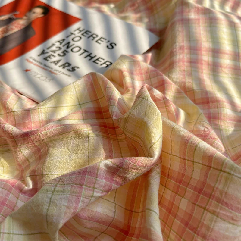 Nordic sling Cotton Pink Stripes Duvet Cover 150x200 Size Girl's Room housse de couette Skin friendly Breathable Comforter Sets