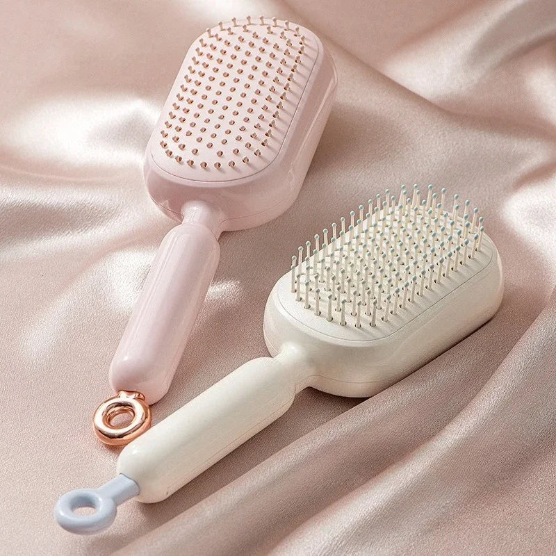 New Female Airbag Fluffy Skull Top Expandable Air Cushion Comb Retractable Cushion Hair Brush Anti - Tangling Scalp Massage Comb