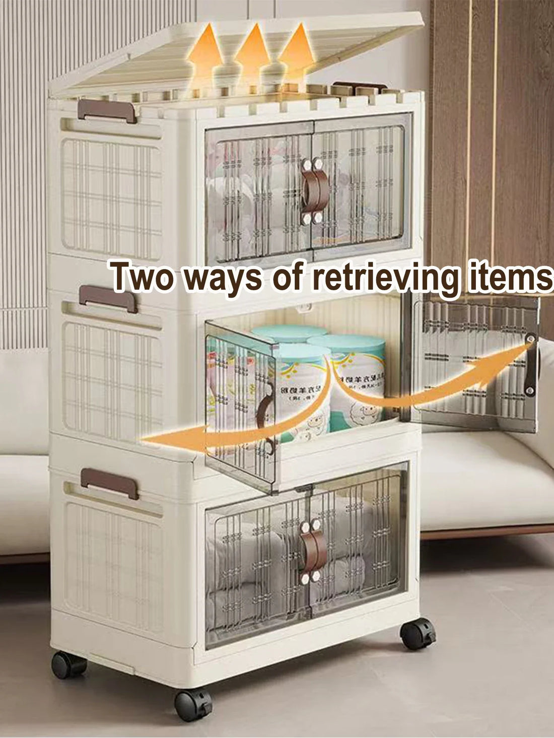 Large Capacity Foldable Storage Cabinet – Dustproof Wardrobe Closet Organizer with Easy Installation