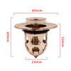 Universal Copper Pop-Up Bounce Core Basin Drain Rose Gold Filter Hair Catcher Deodorant Bath Stopper Kitchen Bathroom Tool