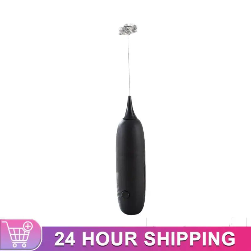 Battery Electric Milk Frother Handheld Egg Beater Coffee Maker Kitchen Drink Foamer Whisk Mixer Coffee Creamers Whisk Frothy