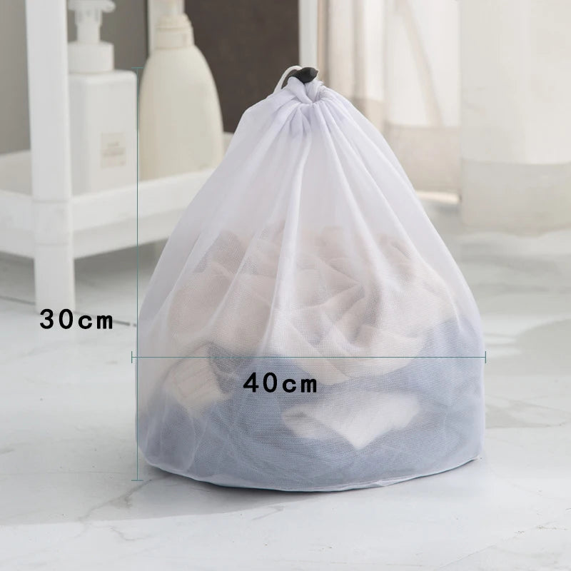 Big Size Large Washing Laundry Bag Mesh Organizer Net Dirty Bra Socks Underwear Shoe Storag Wash Machine Cover Clothes