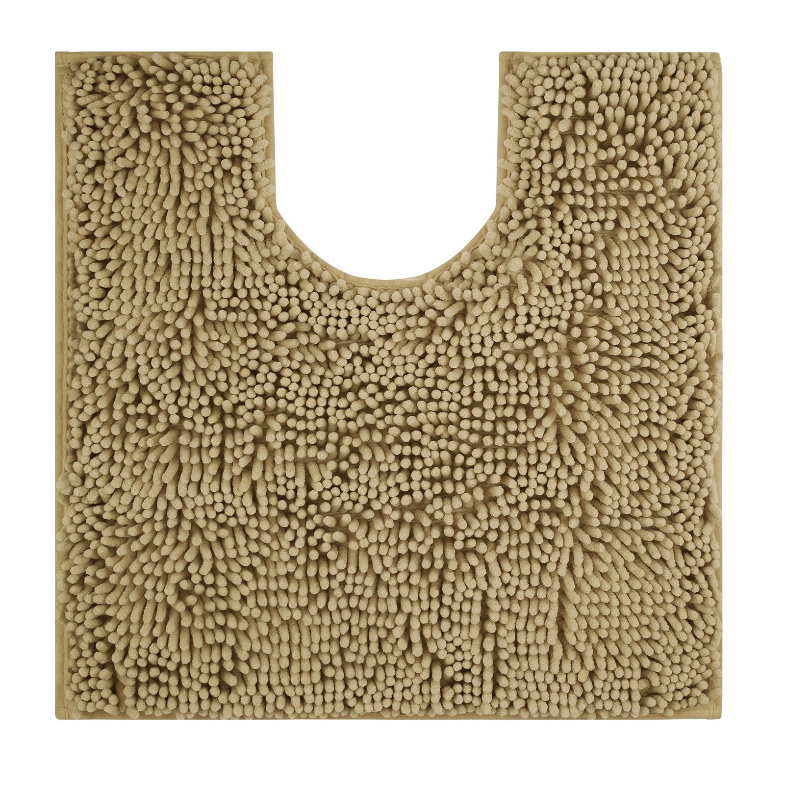 Toilet Rugs U Shaped Washable Bathroom Mat Extra-Soft Plush Rug Chenille Microfiber Super Absorbent Shaggy Machine Wash & Dry