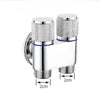 Zinc Alloy Angle Valve Wall Mount Toilet Washing Machine Tap One In Two Out Water Cleaning Faucet Bathroom Toilet Accessories