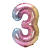 32inch Rainbow Gradient Number Foil Balloon 1-9 for Kids Birthday Party Decor Baby Shower Bridal Shower More Options Avaliable