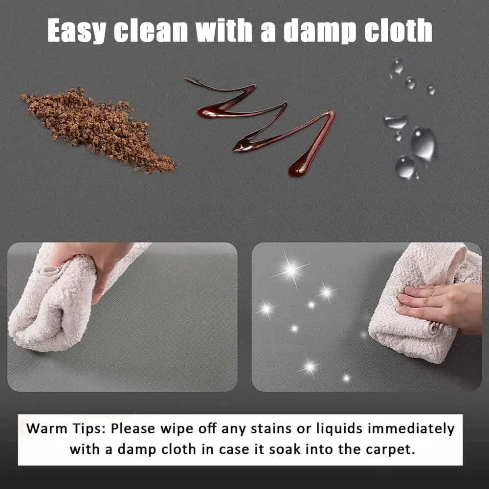 Non Slip Kitchen Anti Fatigue Standing Mats Cushioned Comfort Floor PVC Waterproof Runner Rug for Standing Desk,Kitchen,Office