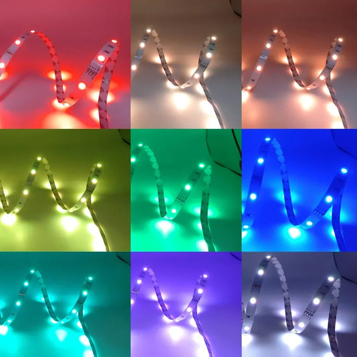 Usb 5V Led Strip Light 5050 Rgb Led Tape Bluetooth Wifi App Remote Control Led Room Light 1-30M Backlight Ribbon Lighting Lamp