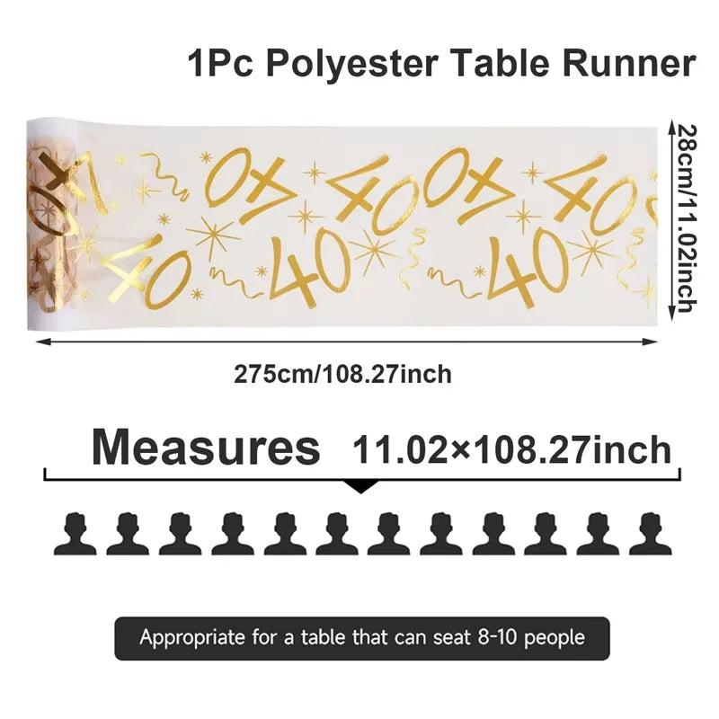 Happy Birthday 40 50 60 Latex Balloons for Adult Birthday Party Decoration 40th 50th 60th Confetti Balloon Anniversary Supplies