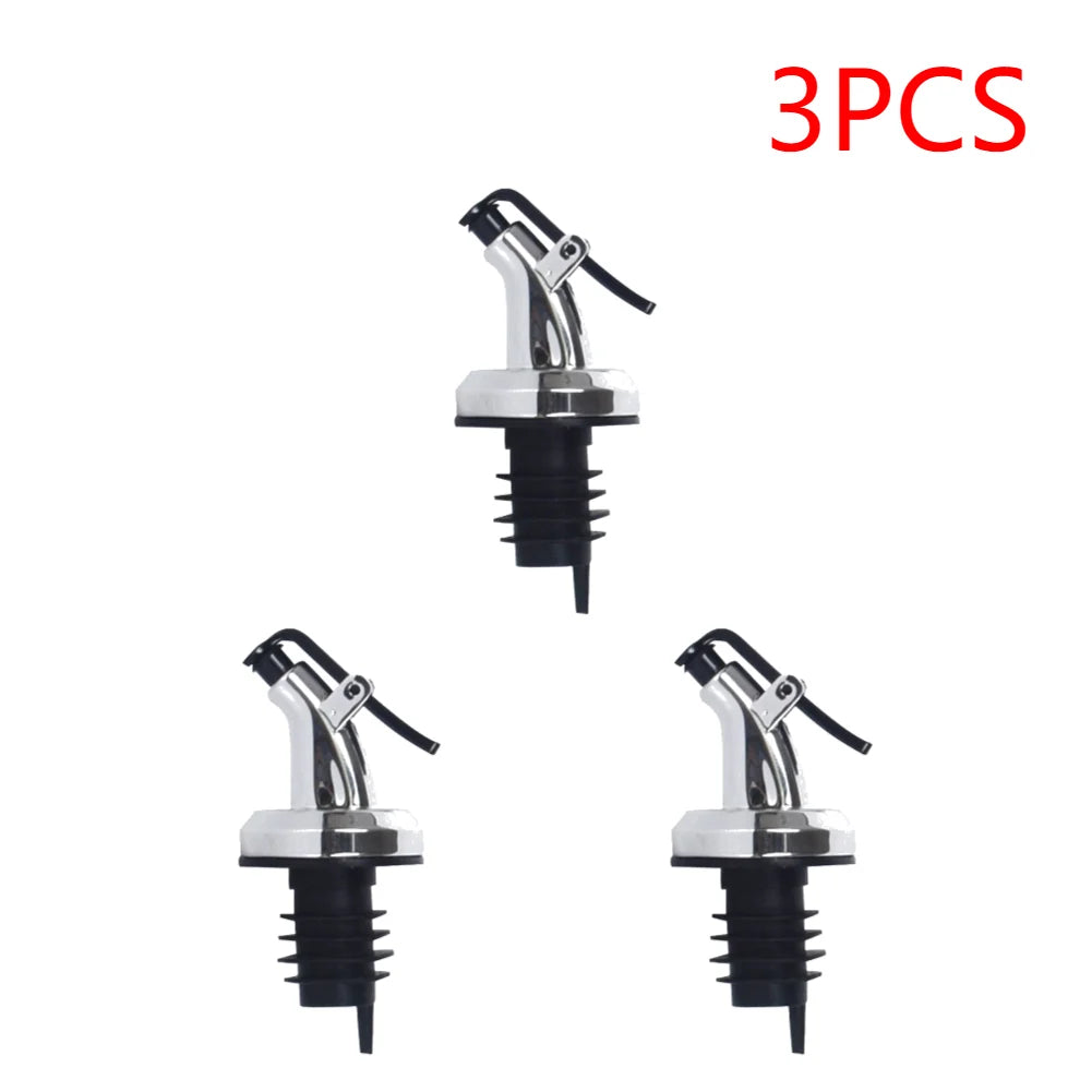 1-10PCS Kitchen Oiler Olive Oil Dispenser Pourer Whisky Liquor Oil Wine Bottle Pourer Cap Spout Stopper Mouth Dispenser