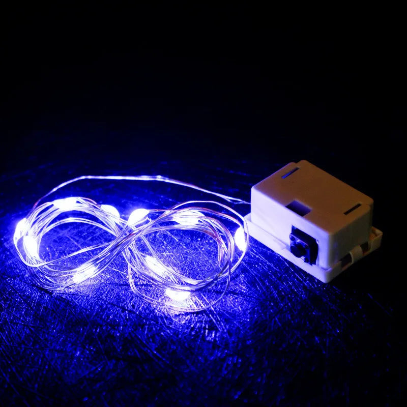LED Fairy Lights Button Battery Light String Christmas Wedding New Year Bedroom Living Room Garden Decoration Garland