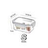 Sealed Crisper Box Refrigerator Storage Container – BPA-Free Fresh Keeping Box for Vegetables, Fruit & Lunch (S/M/L)