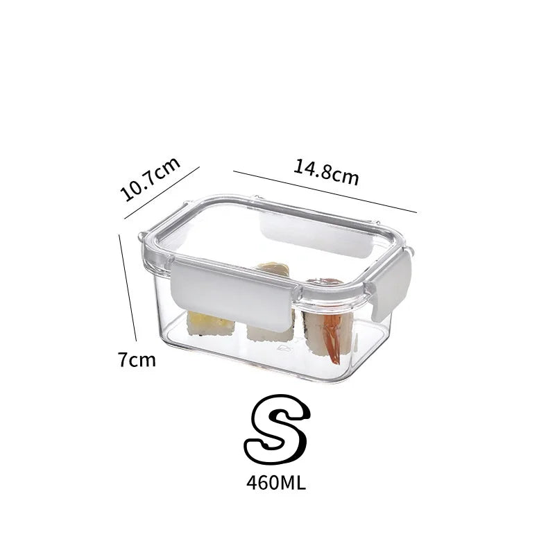 Sealed Crisper Box Refrigerator Storage Container – BPA-Free Fresh Keeping Box for Vegetables, Fruit & Lunch (S/M/L)