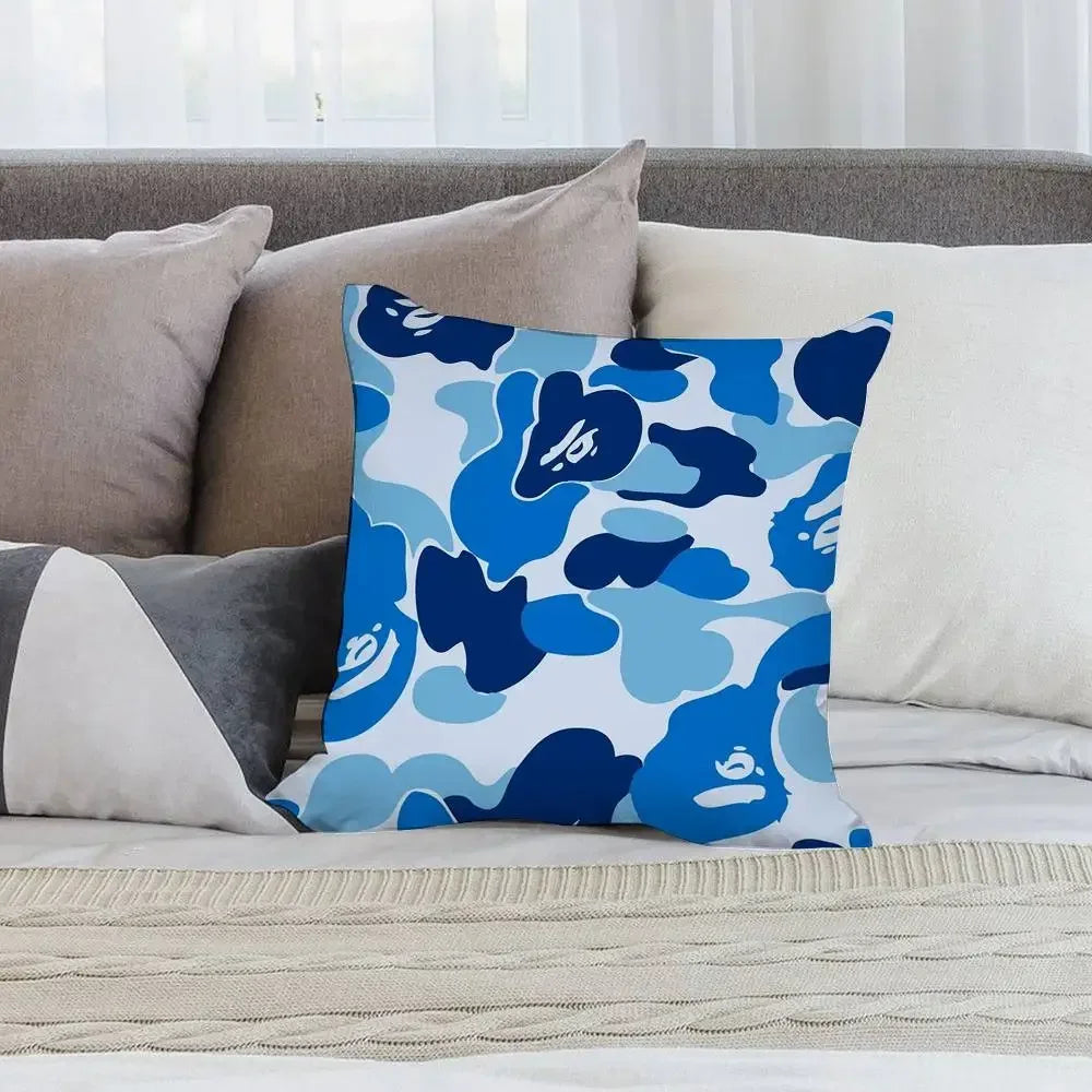 Luxury B-Bapes Pillow Case Short plush Double-sided Print Square Throw Pillow Covers Sofa Home Cushion Decor