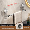 Suction Cup Retractable Towel Bar – Rotatable Corner Towel & Shoe Shelf Punch-Free Bathroom Storage Rack