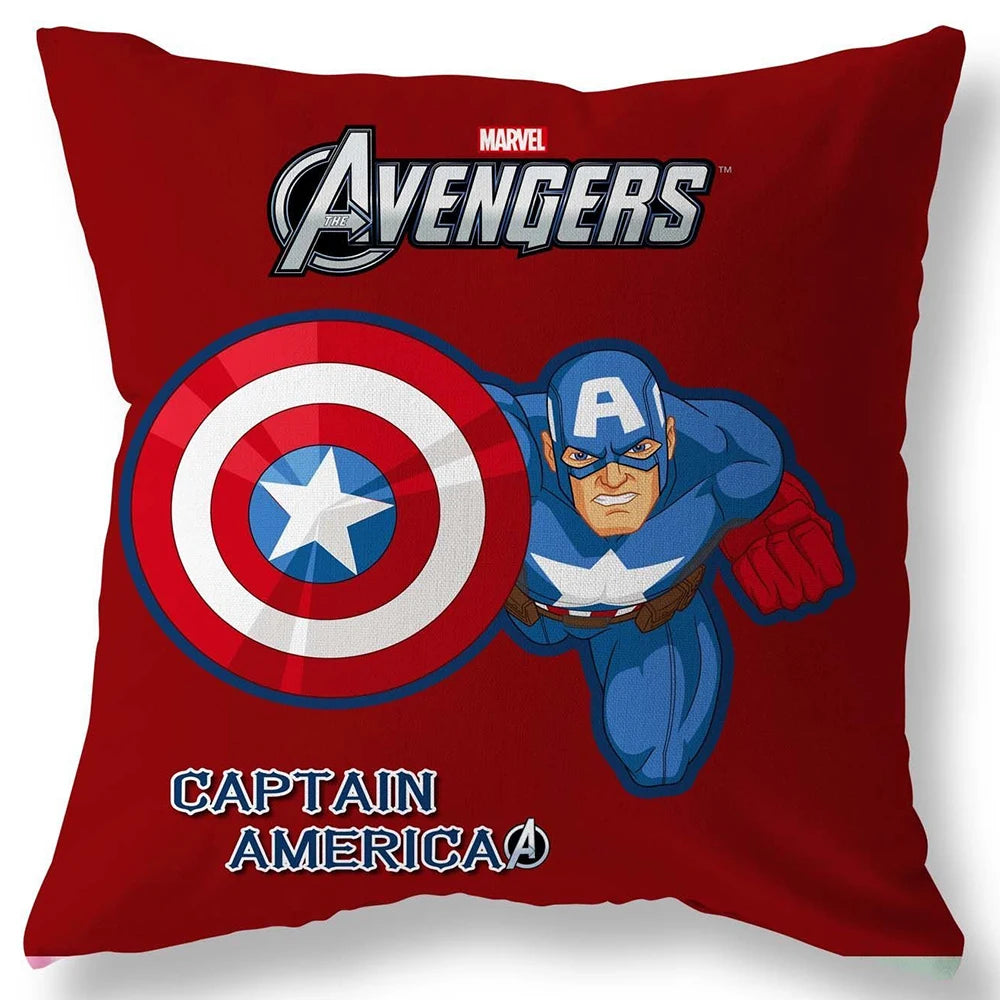 Superhero Spiderman Iron Man Pillow Cover Soft and comfortable Living room Sofa Cushion Cover Home Bedroom Room decoration