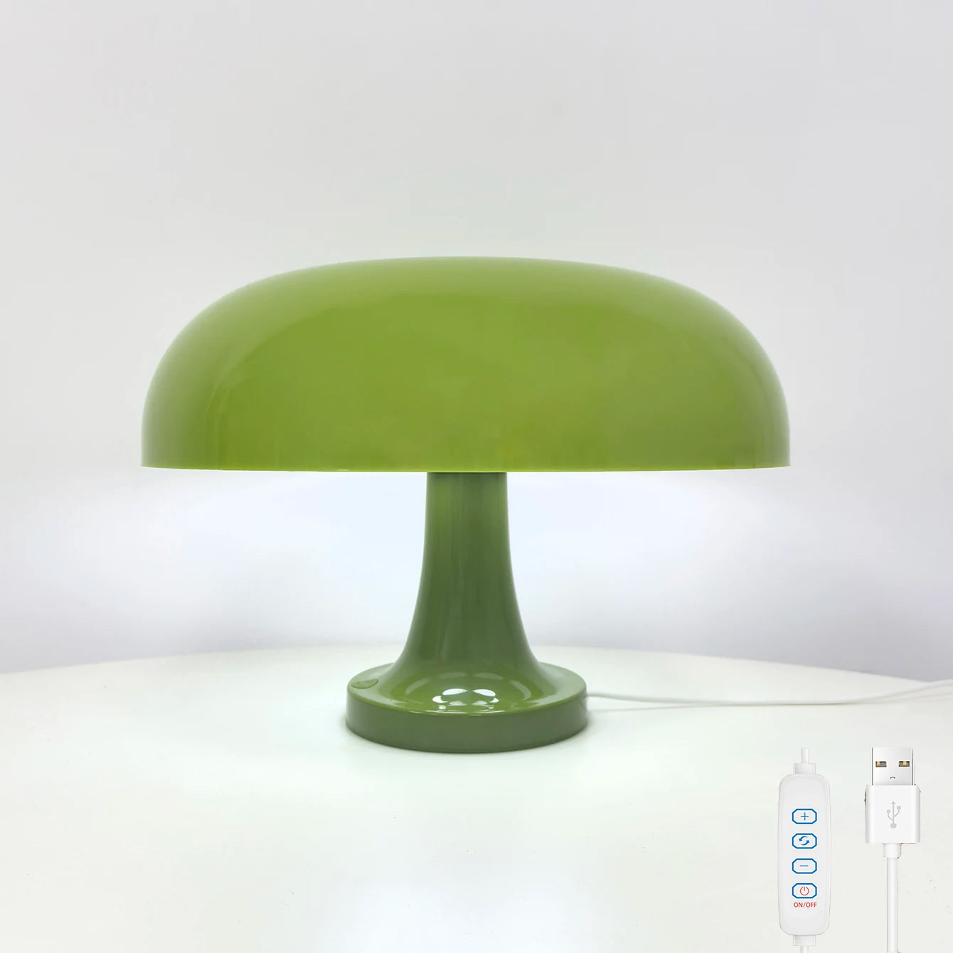Mushroom table lamp minimalist modern bedroom bedside lamp Danish designer orange decorative table lamp