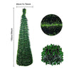 Christmas Tree 5 Ft Festival Ornament Faux Foldable Christmas Tree Christmas Decoration for Winter Holiday Season Decor Indoor