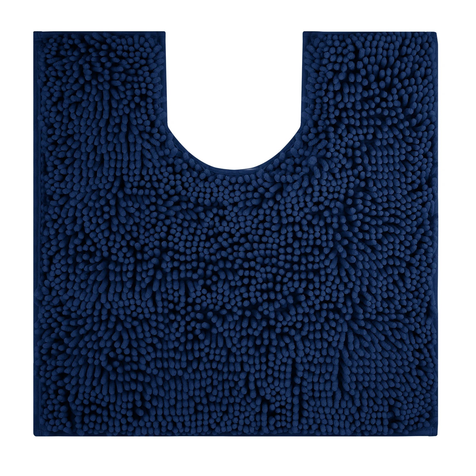 Toilet Rugs U Shaped Washable Bathroom Mat Extra-Soft Plush Rug Chenille Microfiber Super Absorbent Shaggy Machine Wash & Dry