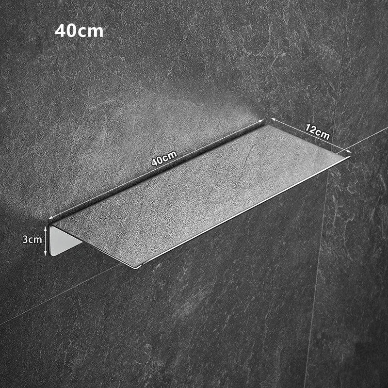 Bathroom Shelf Stainless Steel Chrome Shower Rack Corner Shelf Square Bath Shower Shelf Nail Free Black Storage Organizer Rack