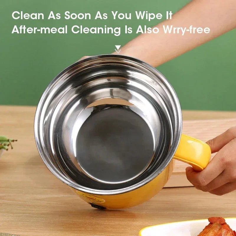 1.8L Portable Electric Hot Pot – Non-Stick Multifunctional Mini Cooker with Auto Shut-Off for Dorm & Home