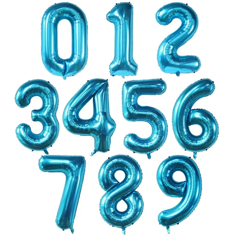 40 Inch Big Foil Birthday Balloons Helium Number Balloon 0-9 Happy Birthday Wedding Party Decorations Shower Large Figures Globo