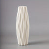 Diamond-Cut Plastic Vase - Shatterproof Imitation Ceramic Pot for Home Decor | Thick Heavy Duty Holiday Decoration
