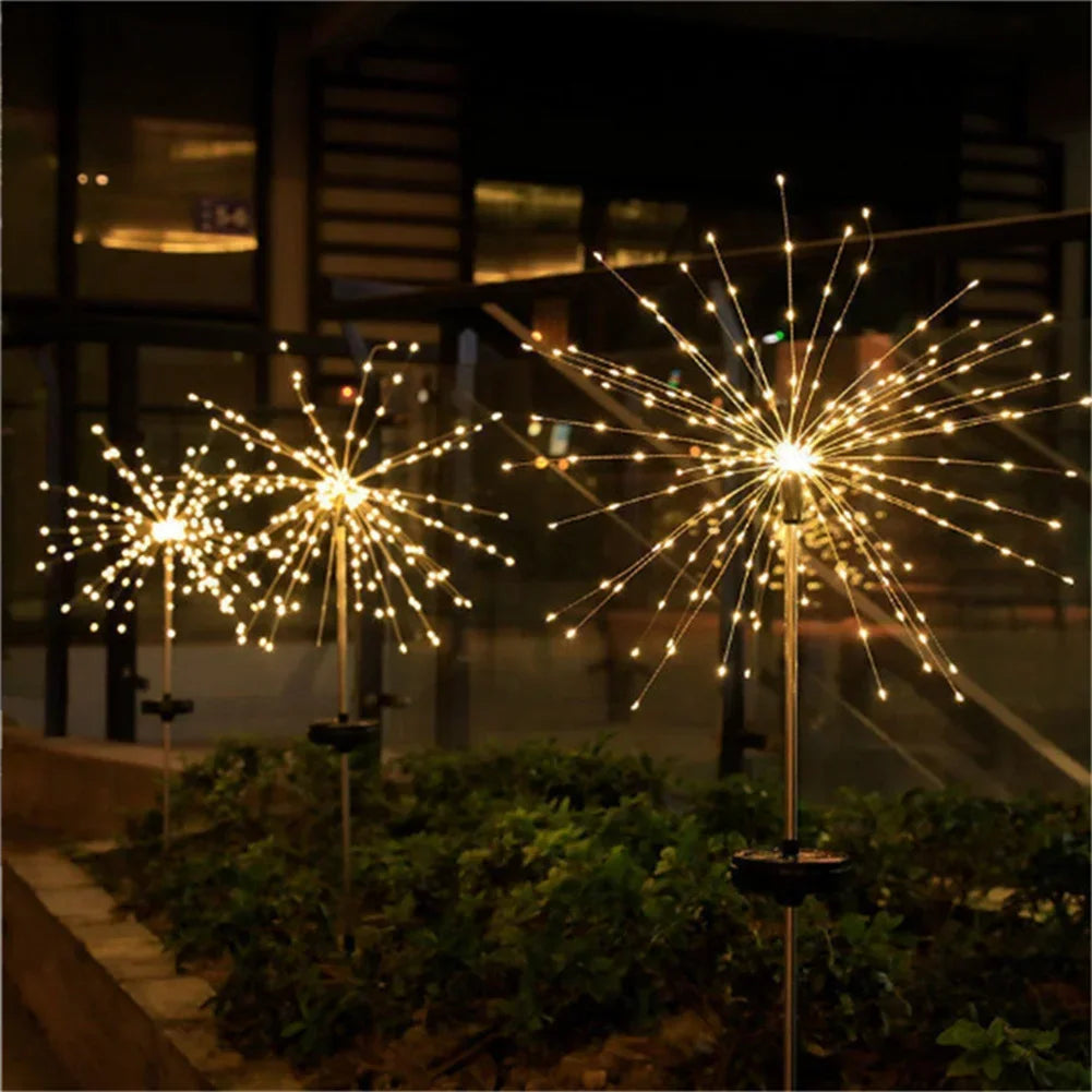 Solar Fireworks Light 90/150 LED Waterproof Garden 8 Modes Fairy String Lamp Christmas Solar Light For Outdoor Holiday Decor