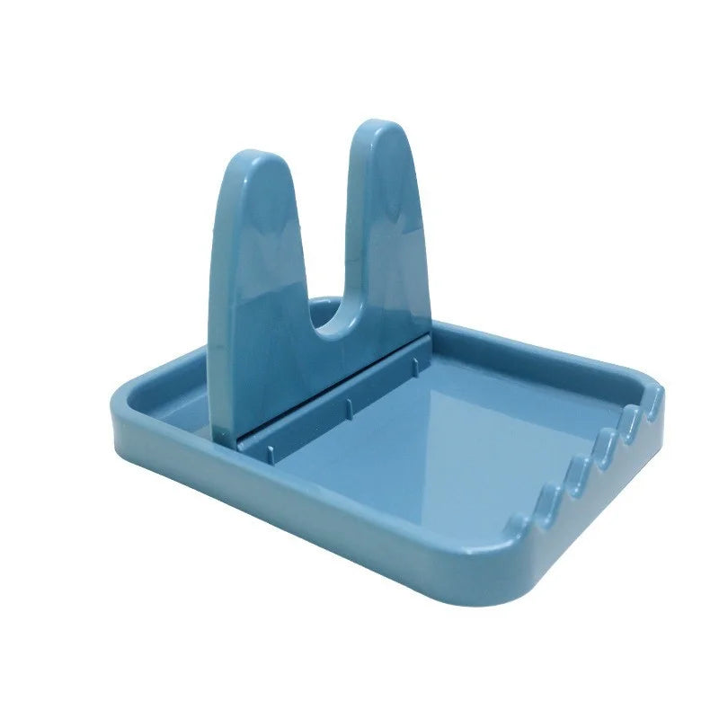 Foldable Pot Lid Rack Plastic Spoon Holder Stand Kitchen Organizer for Fork Spatula Rack Pan Cover Shelf Tableware Storage Rack