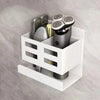 New Hole-free Multifunctional Washbasin Storage Tube Bathroom Toothbrush Razor Storage Rack Wall-mounted Bathroom Supplies