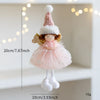 New Christmas Mouse Doll Pendant Girl Ballet Angel Christmas Tree Pendant Plush Hanging Xmas Decoration Charms New Year Gifts
