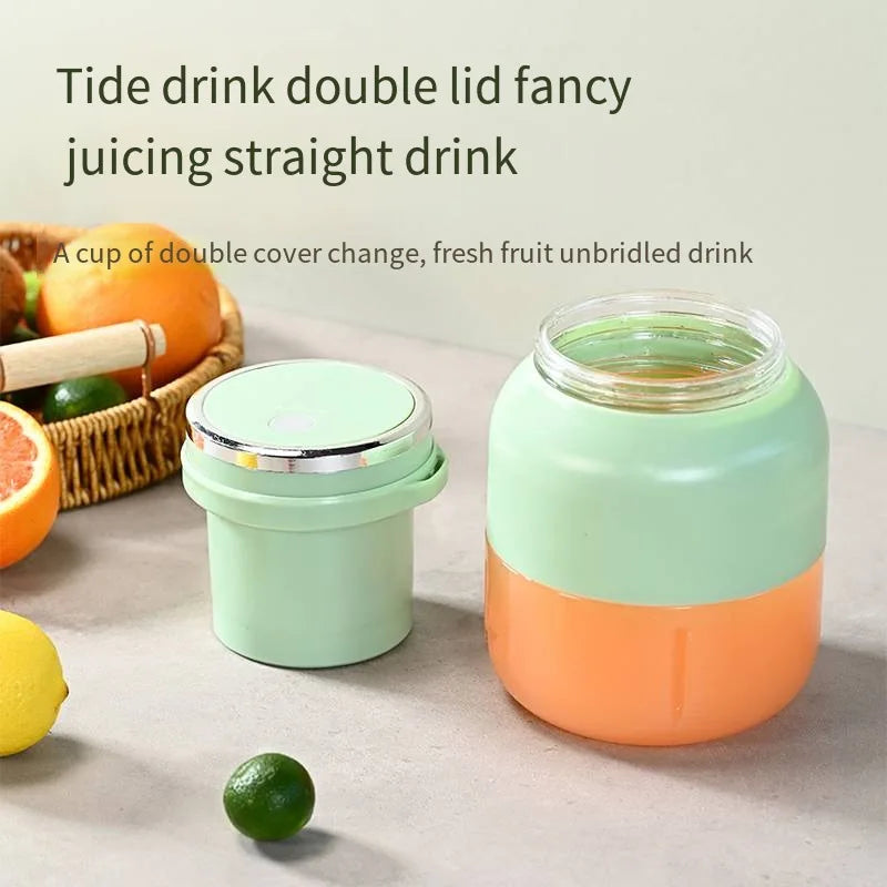 Portable Rechargeable Electric Juicer Cup – 800ml Smart Fruit Blender with Auto Pulp Ejection