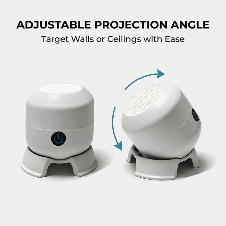 LED Ocean & Snowflake Projection Night Light – USB Rechargeable Dynamic Projector with Adjustable Ambient Light