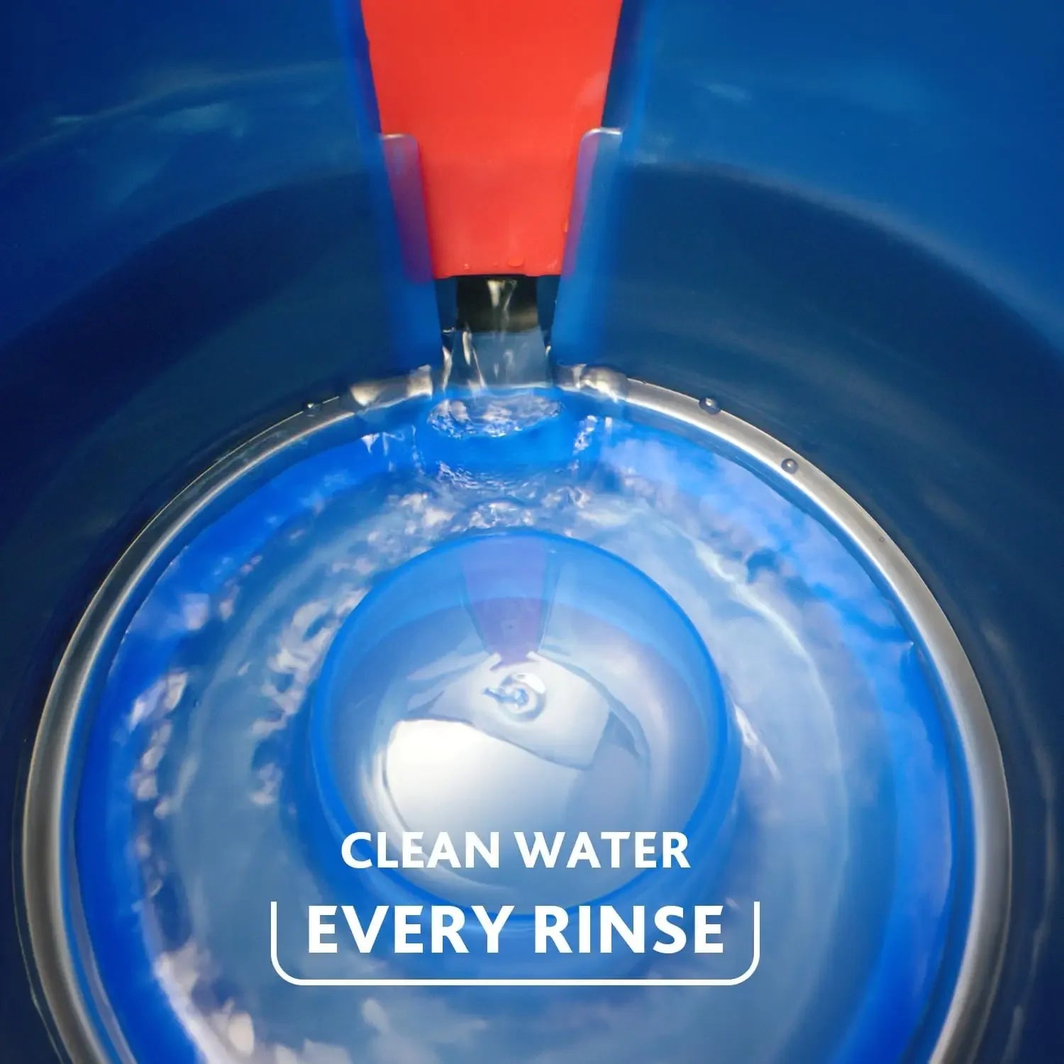 NEW   RinseClean Spin Mop & Bucket System | Clean with Clean Water | Removes 99% of Bacteria ,Fast delivery