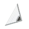 Aluminum Triangle Dish Drying Rack Sink Corner Roll Up Folding Drain Basket Sponge Brush Scouring Pad Rag Storage Rack 1Pc