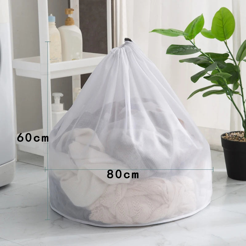 Big Size Large Washing Laundry Bag Mesh Organizer Net Dirty Bra Socks Underwear Shoe Storag Wash Machine Cover Clothes