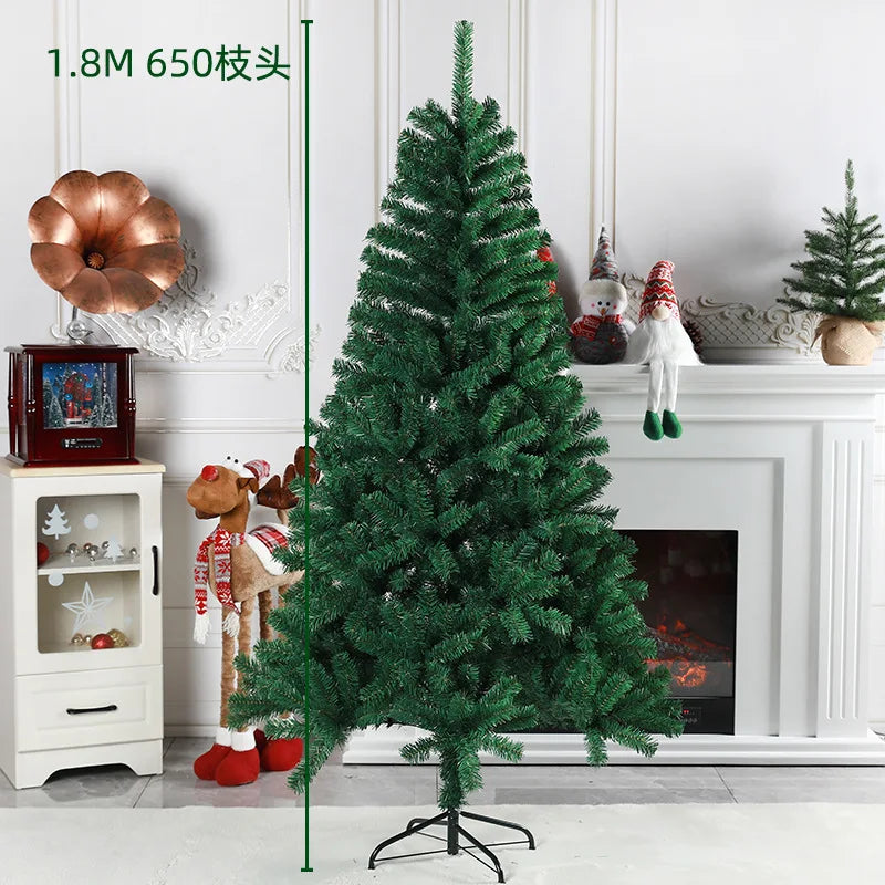 New Year Noel Navidad Gift 180cm Artificial Christmas Tree Cedar Tree Fir Pine PVC Christmas Trees Home Christmas Decorations