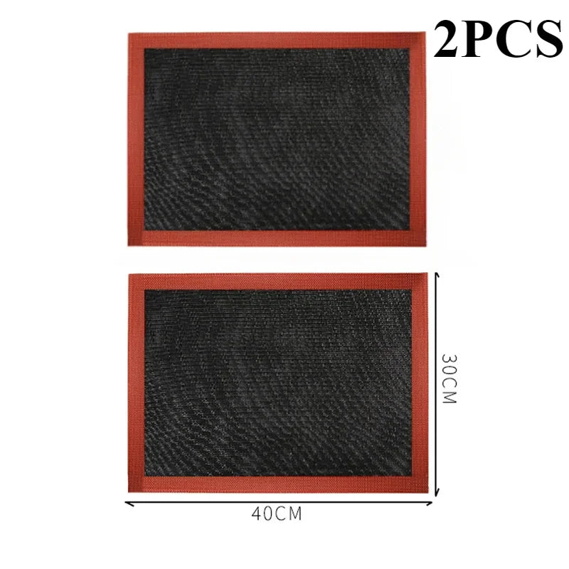 30x40cm Silicone Mat Baking Tray Baking Net Mat  Breathable Non  Stick Baking  Mat Cookie Mat  High Temperature Kitchen Tools