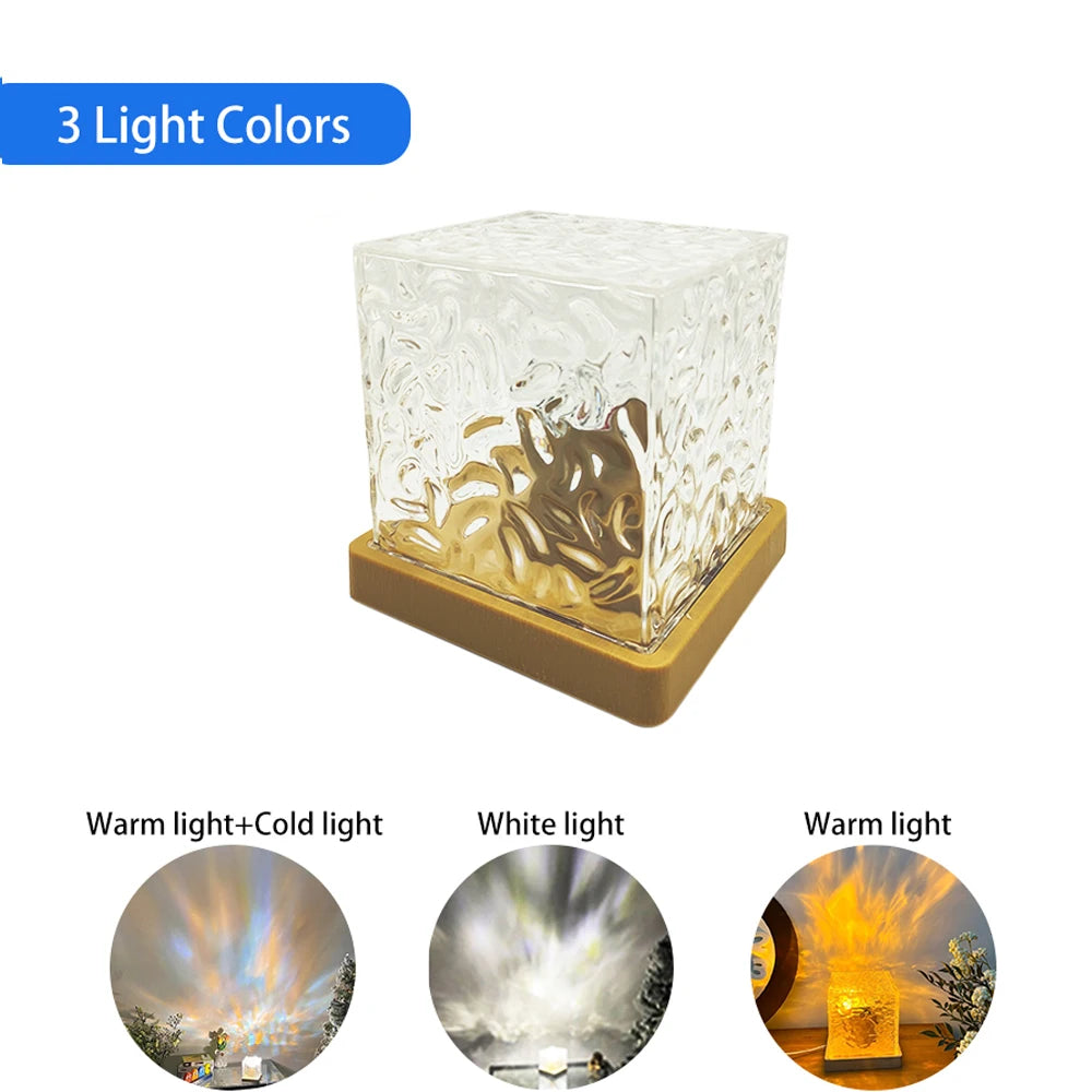 Aurora Flame Crystal Projector Lamp