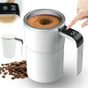 Electric Self-Stirring Coffee Mug with LCD Thermometer – Rechargeable Stainless Steel Cup for Office & Travel