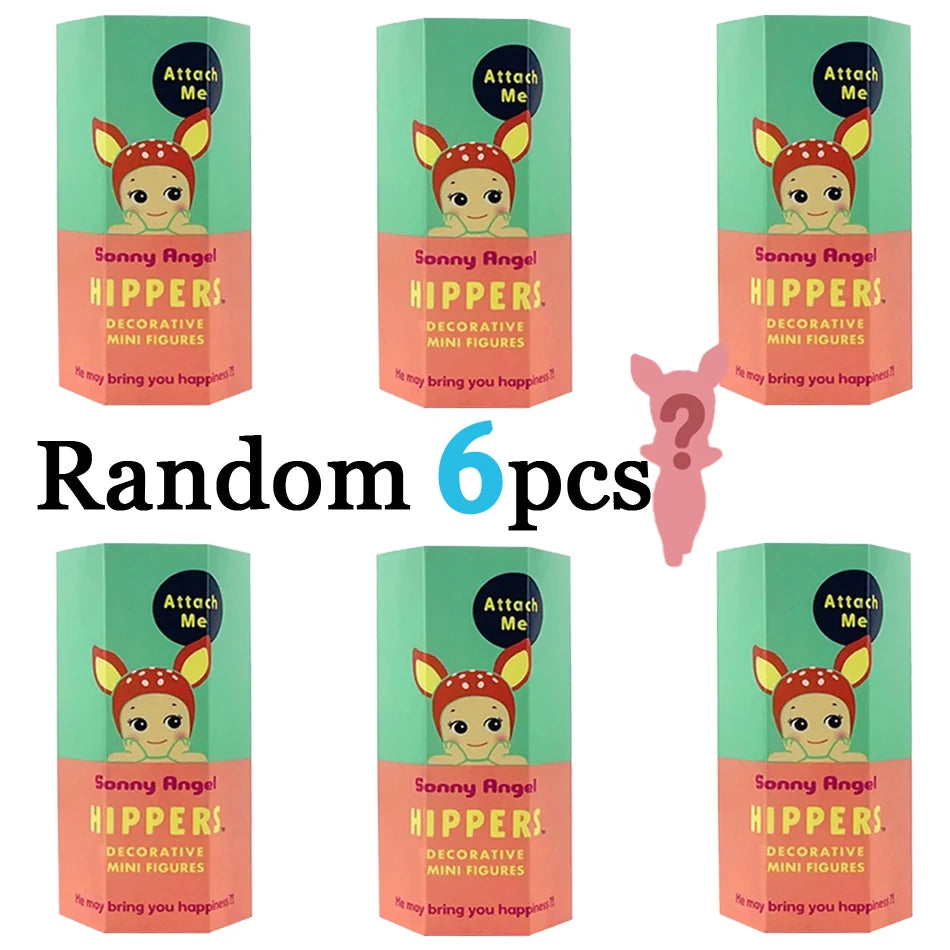 En Stock Sunny Angel Blind Box Hippers Anime Series figuras modo muñeca llavero decoración del teléfono móvil estatuilla regalo