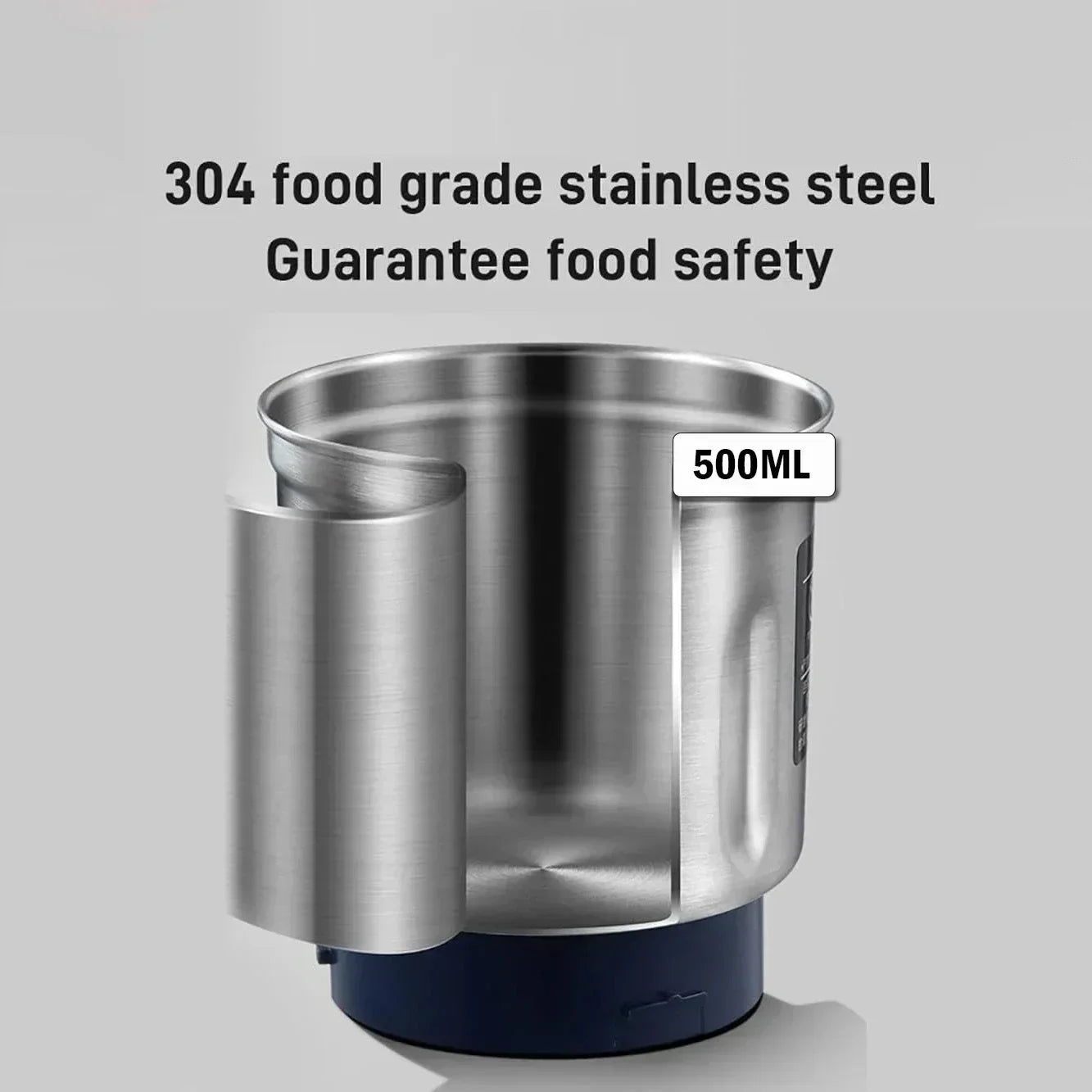 TINSOL Electric Coffee Bean Grinder – 500ml Stainless Steel Blade Grinder for Home Kitchen