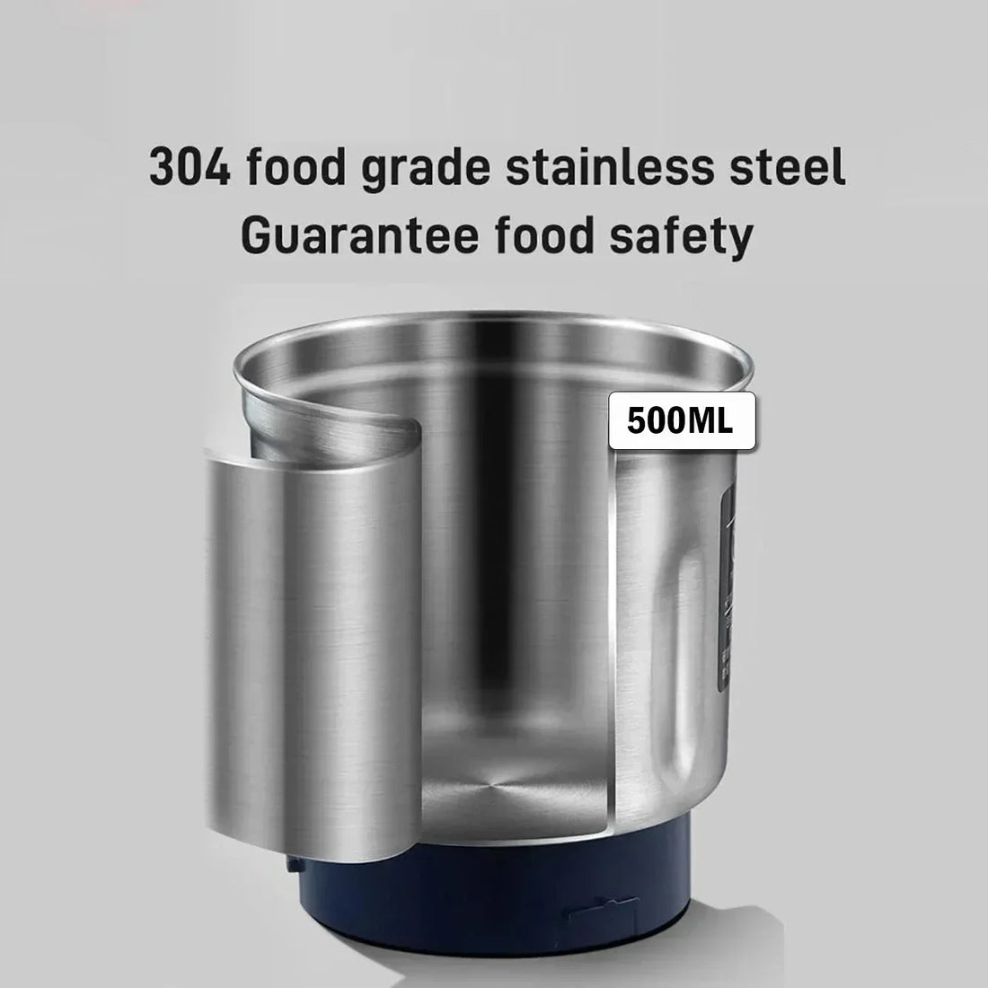TINSOL Electric Coffee Bean Grinder – 500ml Stainless Steel Blade Grinder for Home Kitchen