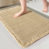 Woven Microfiber Bathroom Floor Mat – Absorbent Anti-Slip Entrance Carpet & Toilet Foot Mat for Bathroom & Home