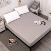 Waterproof Bed Fitted Sheet Soft Breathable Mattress cover Grey Queen/King/Twin/Full