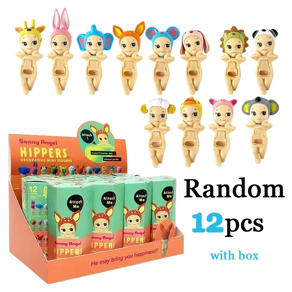 En Stock Sunny Angel Blind Box Hippers Anime Series figuras modo muñeca llavero decoración del teléfono móvil estatuilla regalo