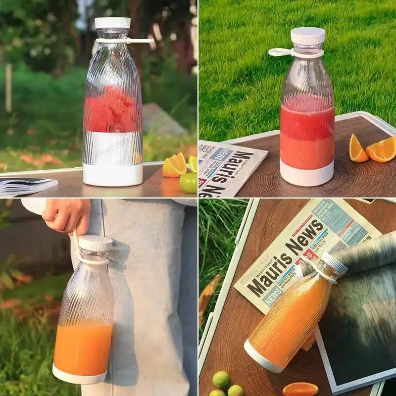 Cordless Portable Blender – USB Rechargeable Smoothie & Protein Shake Juicer Bottle