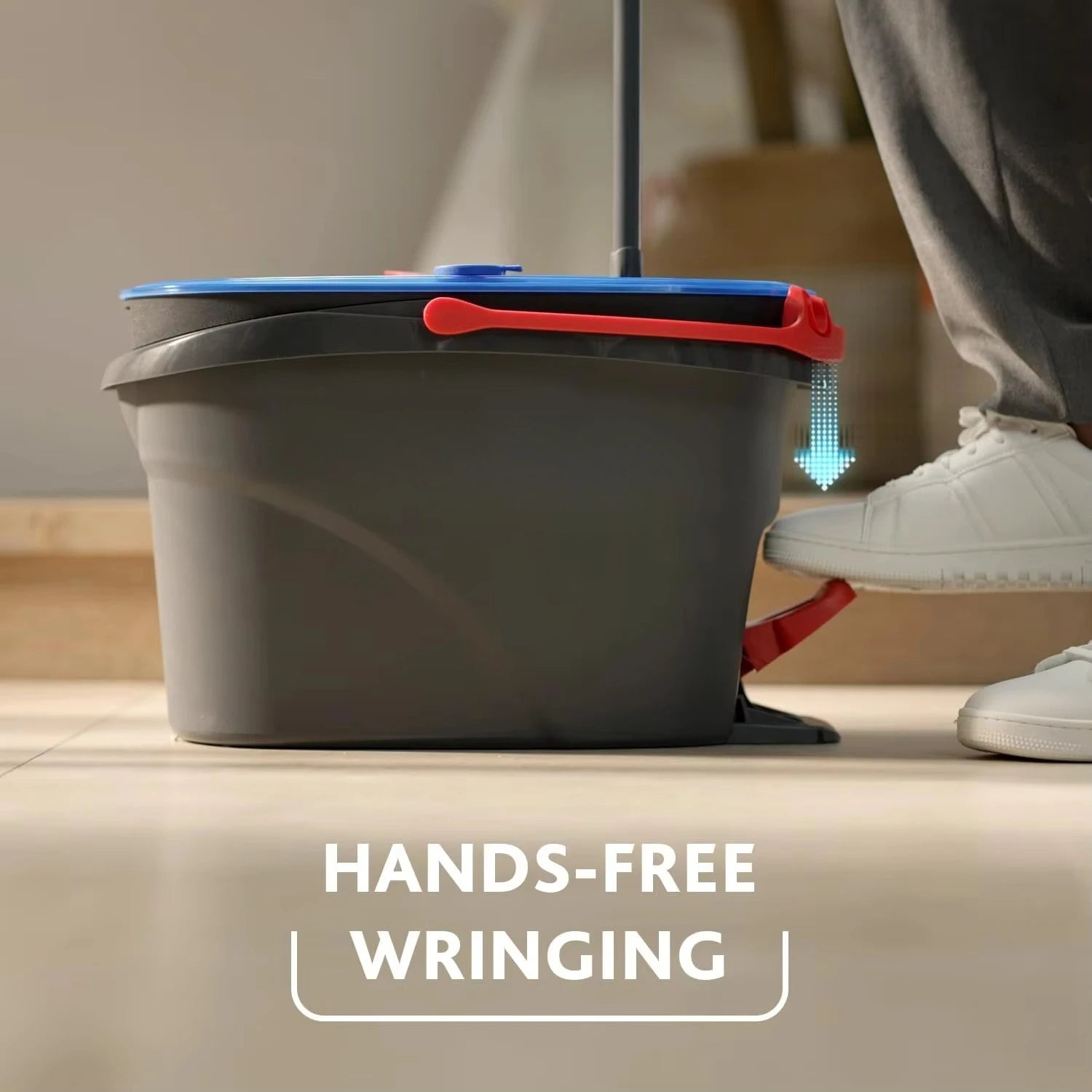 NEW   RinseClean Spin Mop & Bucket System | Clean with Clean Water | Removes 99% of Bacteria ,Fast delivery