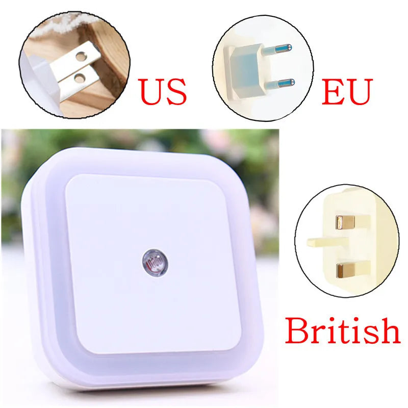 1/2PCS  Wireless Night Light LED Motion Sensor Light Night Lamp Children Bedroom Bedside Table Cabinet Lighting EU/US Plug Lamps