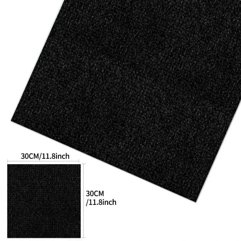 30x30CM DIY Self Adhesive Carpet Floor Tiles Sticker Square Rugs Peel And Stick Mat Flooring For Kitchen Home Decor Carpets ﻿