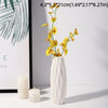 1PC Plastic Spiral White Vase Nordic Creative Flower Arrangement Container For Kitchen Living Bedroom Home Decoration Ornament